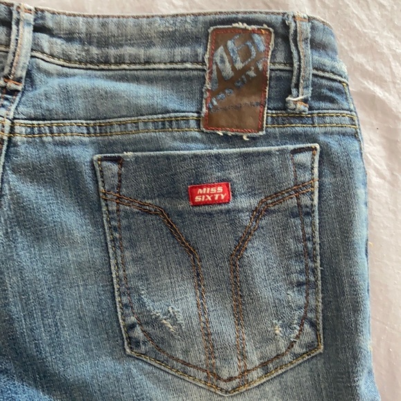 GENTLY USED Miss Sixty extra low ty jeans - Picture 1 of 6